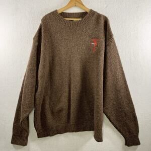 VTG Cabelas Mens Wool‎ Blend Sweater Sz 2XL Hunting Outdoor Rugged Workwear Gun